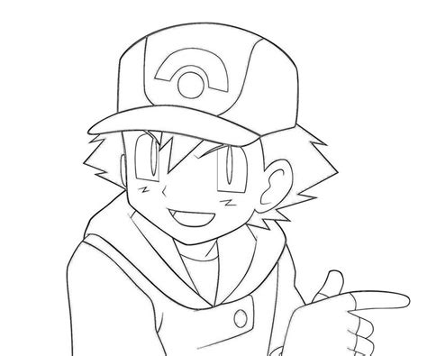 Ash Pokemon Coloring Pages at GetColorings.com | Free printable colorings pages to print and color