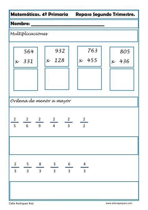 Potencia de números naturales curso/nivel: Ejercicios Matemáticas Primaria | Ejercicios matematicas primaria, Fichas de matematicas y ...
