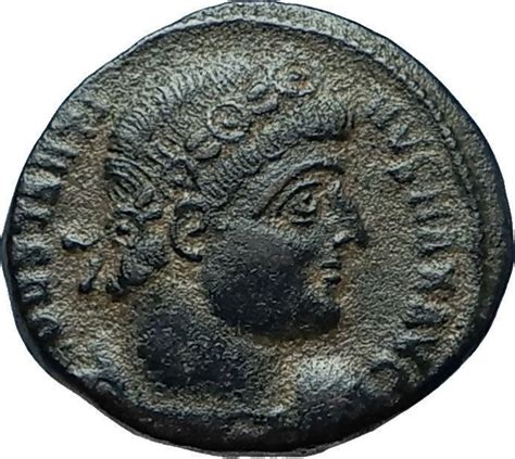 Constantine I The Great 330ad Authentic Ancient Roman Coin W Soldiers I66047 Ebay Roman