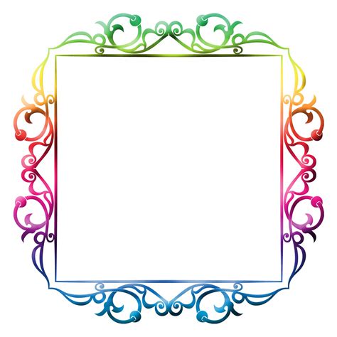 Frame Picture Colorful Colourful Clipart Free Image From Needpix Com