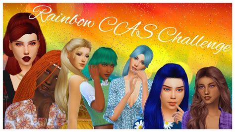 The Sims 4 Rainbow Cas Challenge 🌈 Youtube