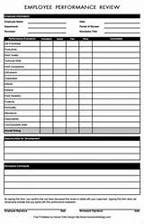 Pictures of Free Employee Review Template