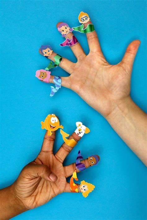 Bubble Guppies Printable Finger Puppets Bubble Guppies Bubble