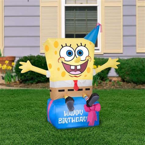 Spongebob Squarepants Airblown Halloween Inflatable Town