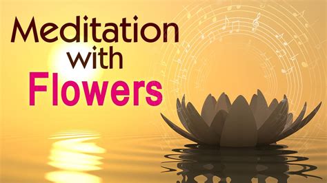 Meditation With Flowers Relaxing Meditation Relaxing Music Youtube
