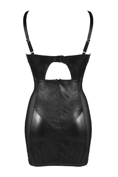montana black genuine leather dress something wicked lingerie darkest fox