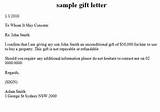 Pictures of Mortgage Loan Gift Letter