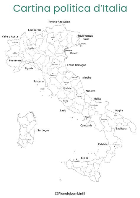 Cartina Italia Regioni Capoluoghi E Province Cartina Vrogue Co