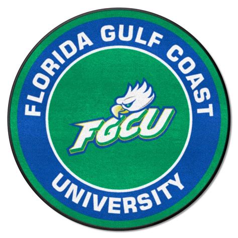 Fanmats Florida Gulf Coast Eagles Green 2 Ft Round Accent Rug 33348