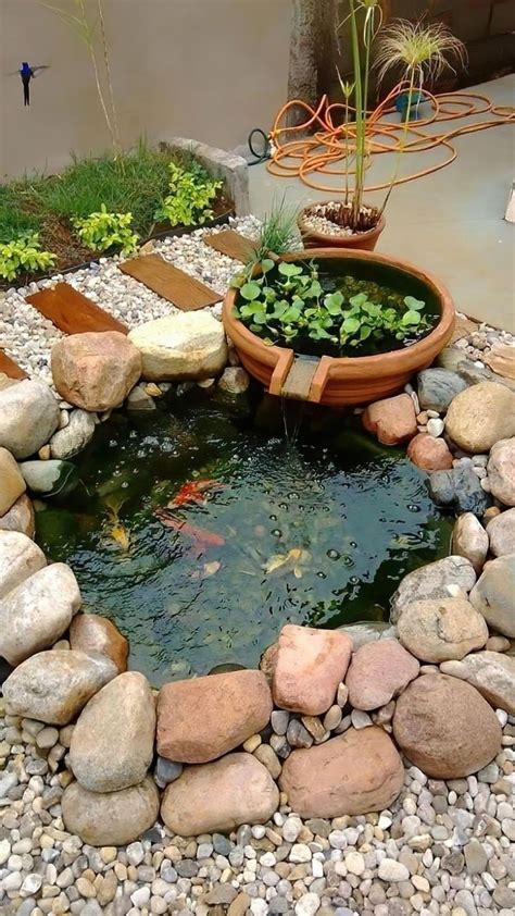 Awesome Small Backyard Water Pond Ponds Backyard Diy Garden Fountains Fish Pond Gardens
