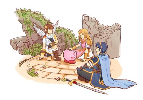 A Thank You At The Journeys End Kirby Zelda Marth Pit Ssb