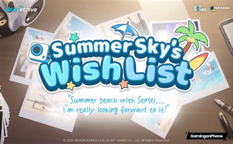 Blue Archive Summer Skys Wishlist Event Is Live With Beach Themed Rewards