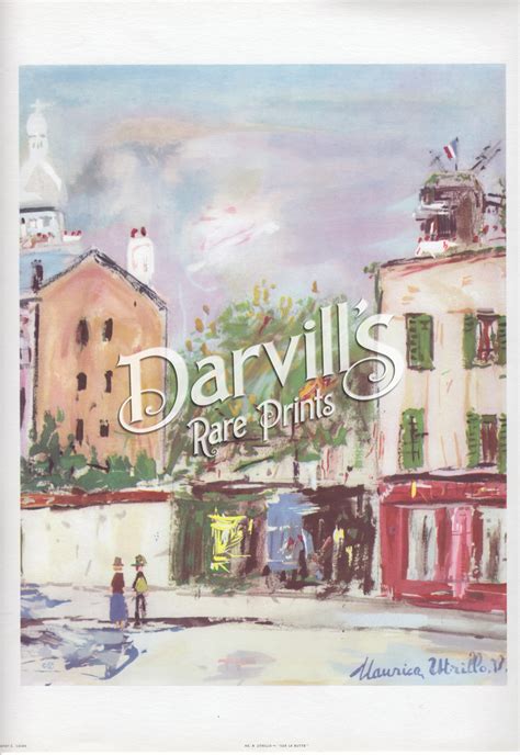 Original Vintage Maurice Utrillo Paris Prints Sydney Z Lucas 1855