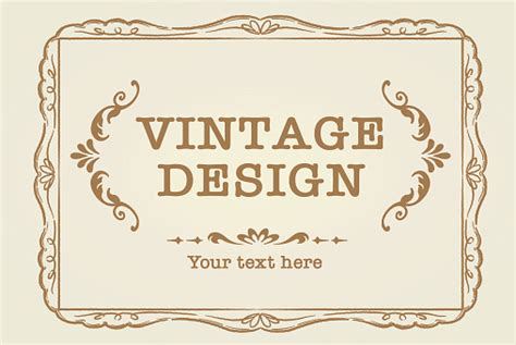 Vetores De Quadro Vintage Decorativo E Elementos Em Estilo Antigo