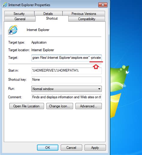 Browse With Inprivate Mode In Internet Explorer 10