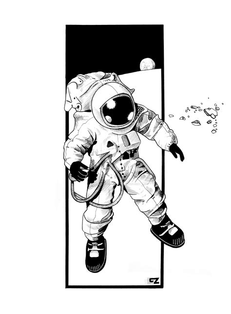 Astronaut Drawing At Getdrawings Free Download