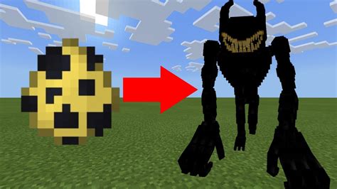 How To Get Beast Bendy In Minecraft Bendy And The Ink Machine Youtube