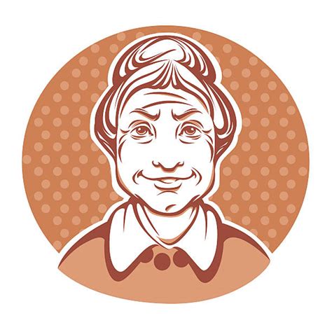 Drawing Of A Mature Housewife Illustrations Royalty Free Vector