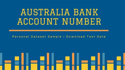 Maybe you would like to learn more about one of these? Personal Dataset Sample |Australia Bank Account Number ...