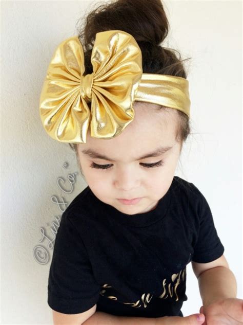 Gold Baby Headband Toddler Headbands