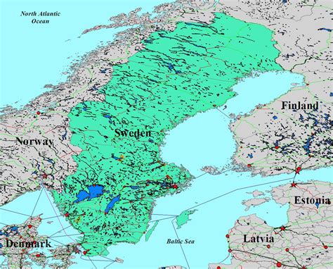 Alvesta, arjeplog, arvidsjaur, åre, boden. Sweden Map Google