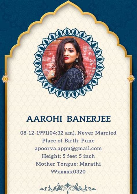 Latest Marriage Biodata Format And Template