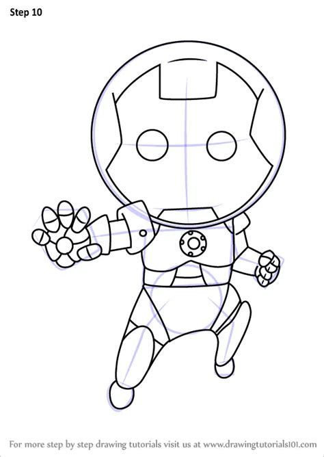 How To Draw Chibi Ironman Chibi Characters Step By Step