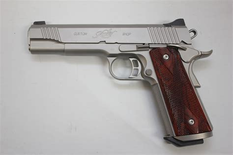 Used Kimber 1911 Gold Combat Custom Shop 45 Acp Semi Automatic Pistol