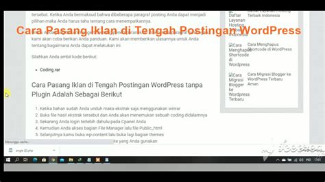 Cara menghilangkan iklan di android. Cara Pasang Iklan di Tengah Postingan WordPress - YouTube