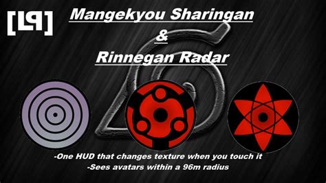 Second Life Marketplace Lp Mangekyou Sharingan And Rinnegan Radar