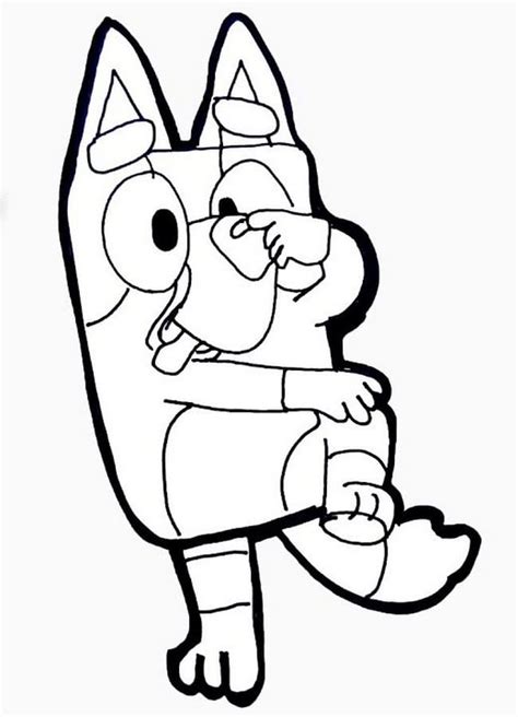 Bluey Is Played Coloring Page Free Printable Coloring Pages