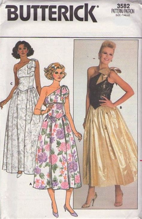 Vintage 80s Gown Sewing Pattern Momspatterns Robe Patron Robe