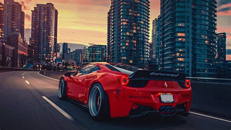 Ferrari 458 City 4k Hd Cars 4k Wallpapers Images Backgrounds