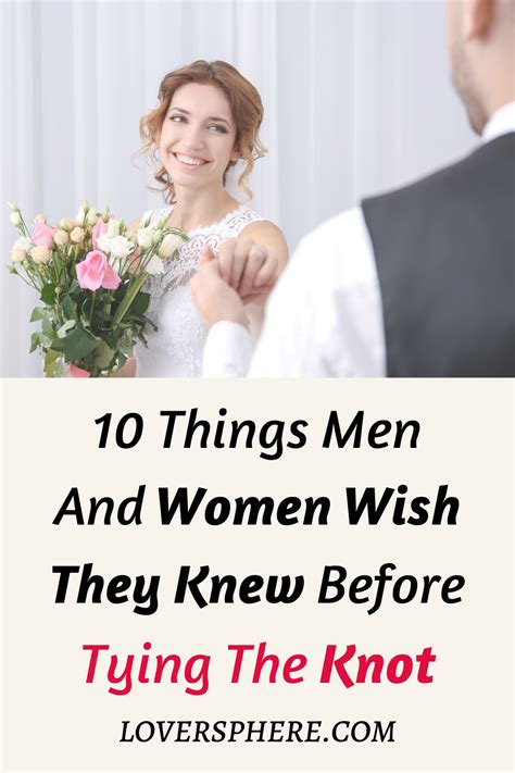 10 Things I Wish I Knew Before I Got Married Lover Sphere