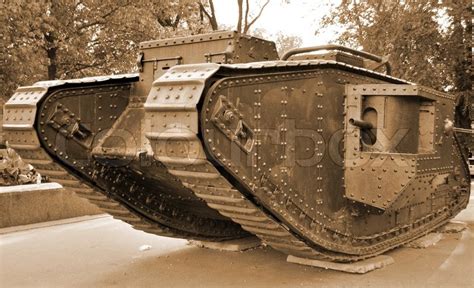 First British Tank Of The World War Stock Image Colourbox