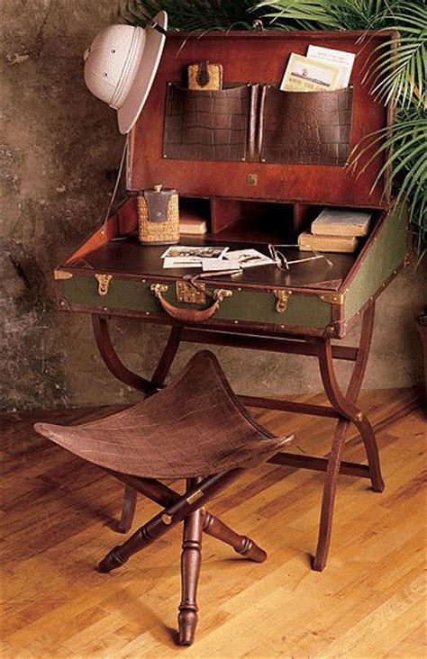Repurposed Vintage Suitcase Desk I Like Using A Luggage Rack As The