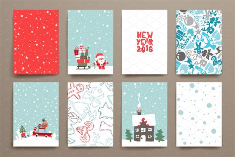 Merry Christmas Card Template Brochure Templates Creative Market