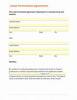 Florida Lease Termination Agreement Forms