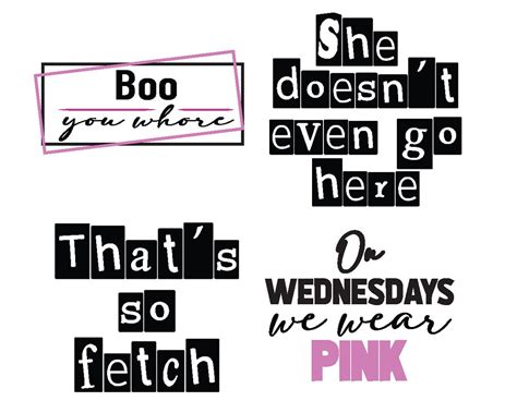 Mean Girls Svg Png Eps Burn Book That S So Fetch Etsy Canada