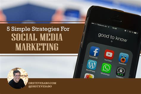 5 Simple Strategies For Social Media Marketing Dr Steve Sabo