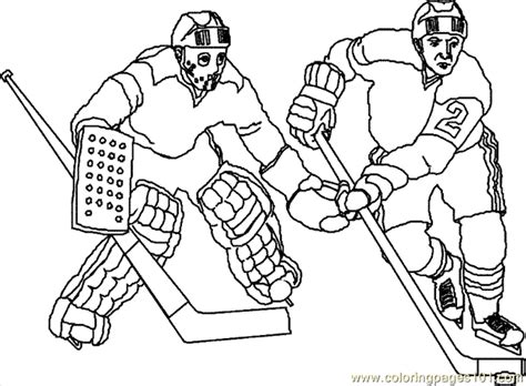 The hockey field is a sports lover's paradise. Hockey Coloring Page 03 Coloring Page - Free Others ...