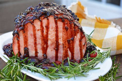 Balsamic Cherry Ham Glaze Is An Easy Ham Glaze For Your Christmas Ham Or Any Baked Ham