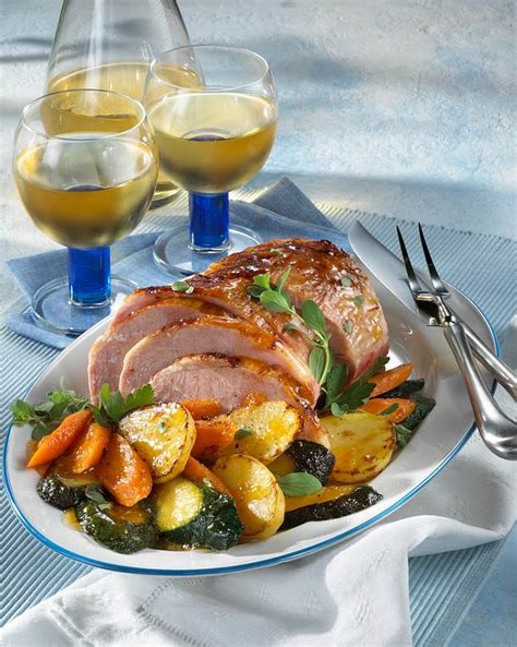 Kasseler - Kotelett mit Sommergemüse Rezept