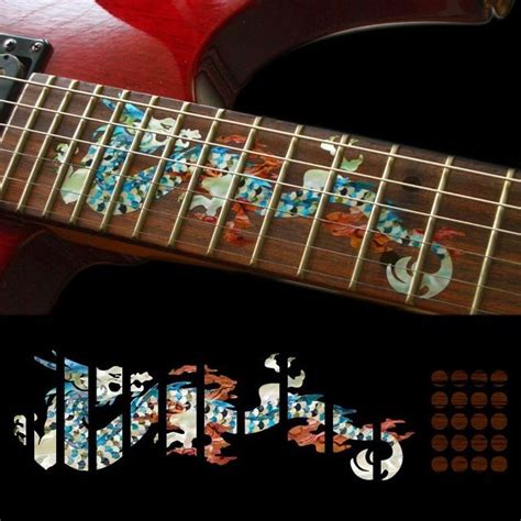 Fretboard Markers Inlay Sticker Decals For Guitar Dragon Guitar Guitar Stickers Inlay