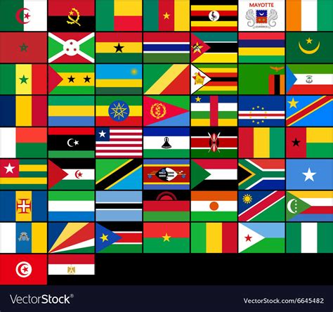 Printable African Flags