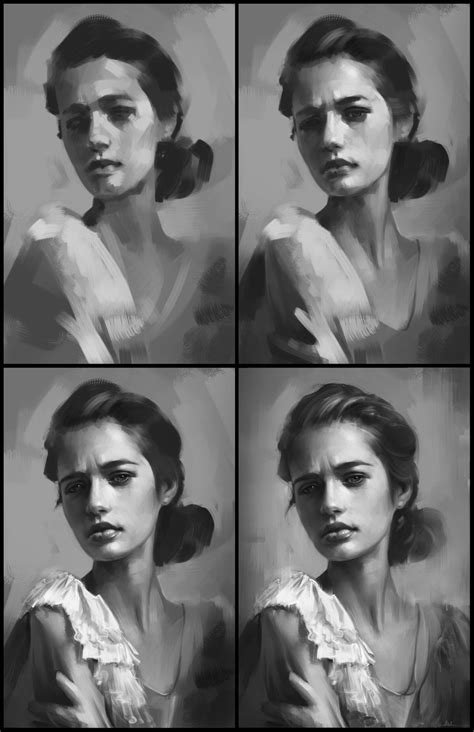 Portrait Practice 9 Process By Aarongriffinart On Deviantart Digital