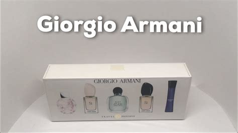 Giorgio Armani Miniature Fragrance Set Youtube
