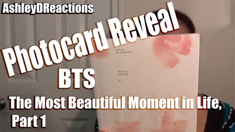 Bts The Most Beautiful Moment In Life Part 1 Photocard Reveal Youtube