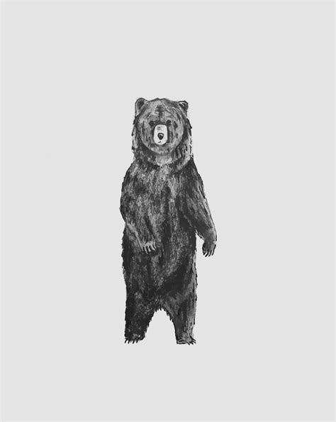 Standing Bear Art Print Bear Art Bear Tattoo Designs Standing Bear