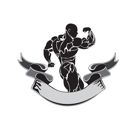 Bodybuilding Powerlifting Vector Bodybuilding Logo Human Icon Gym Art